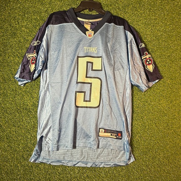 Kerry Collins #5 Tennessee Titans NFL Reebok Jersey Men's M Blue - Picture 1 of 6